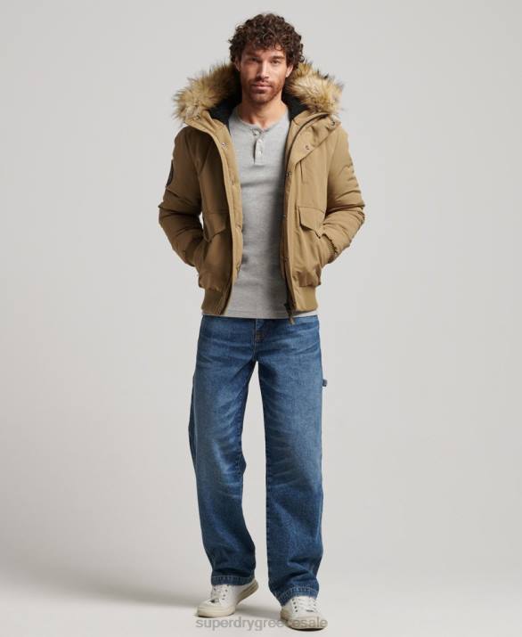 everest bomber jacket άνδρες είδη ένδυσης καφέ Superdry L02L994