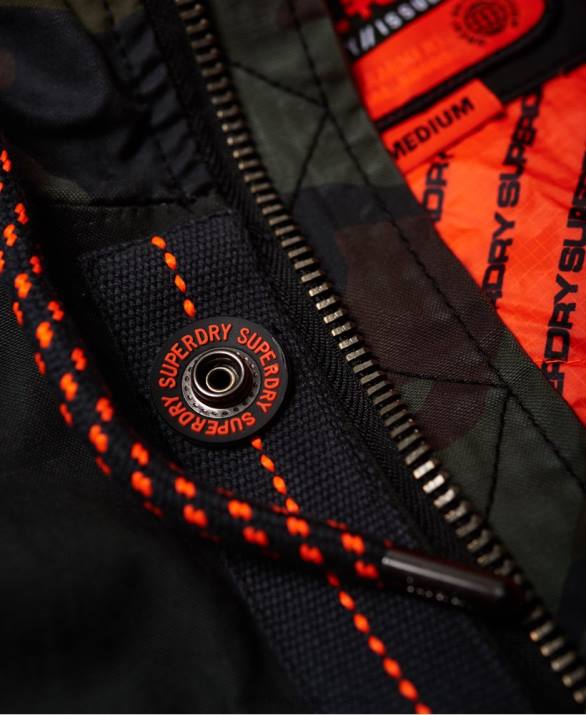 μπουφάν parka rookie panther άνδρες είδη ένδυσης πράσινος Superdry L02L1199
