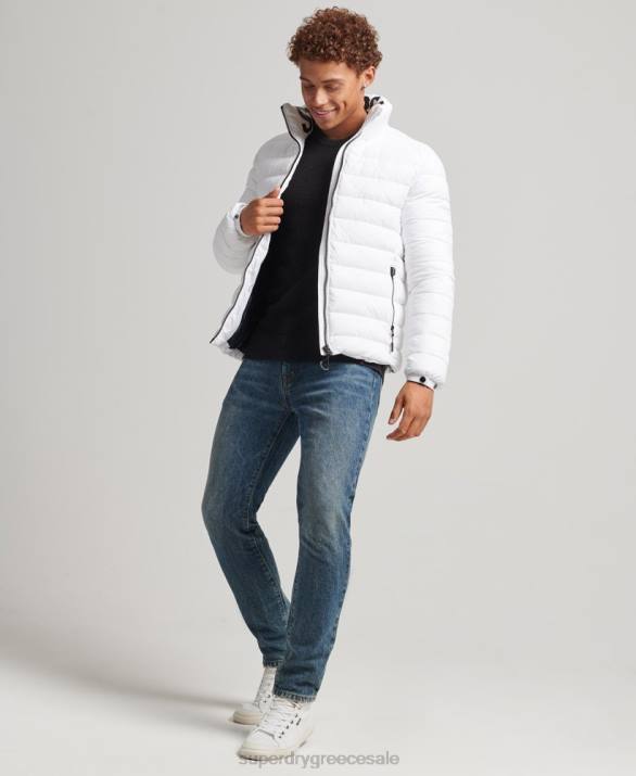 κλασικό λογότυπο puffer jacket άνδρες είδη ένδυσης άσπρο Superdry L02L4695