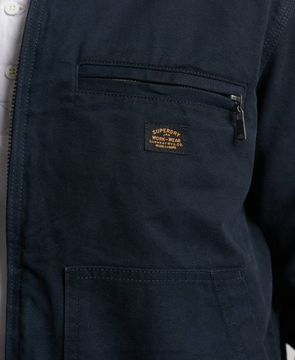 vintage ράντσο τζάκετ Harrington άνδρες είδη ένδυσης ΠΟΛΕΜΙΚΟ ΝΑΥΤΙΚΟ Superdry L02L1030