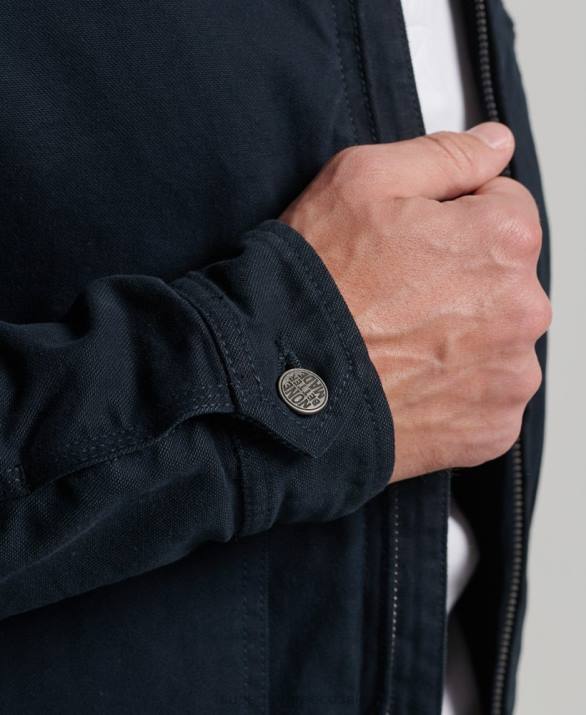 vintage ράντσο τζάκετ Harrington άνδρες είδη ένδυσης ΠΟΛΕΜΙΚΟ ΝΑΥΤΙΚΟ Superdry L02L1030