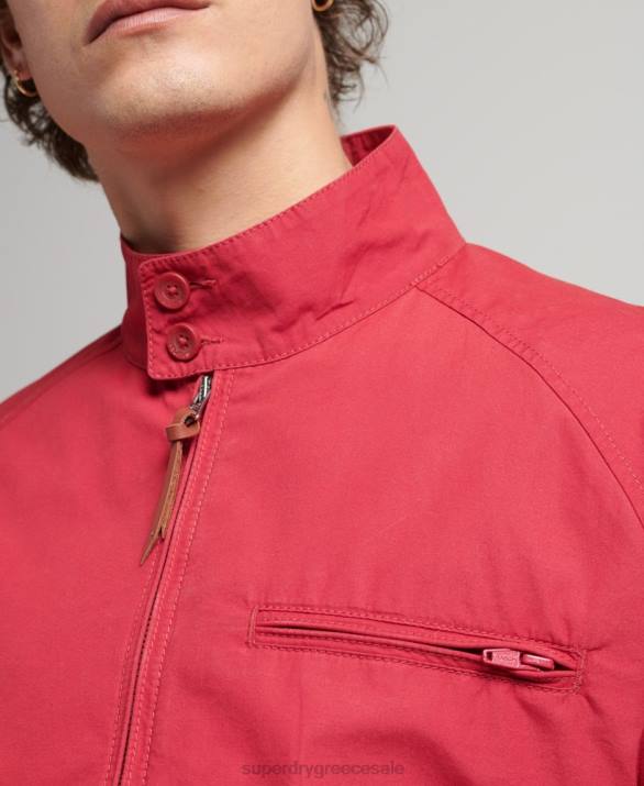 vintage κολεγιακό σακάκι Harrington άνδρες είδη ένδυσης το κόκκινο Superdry L02L4466