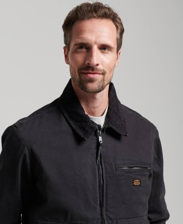 vintage ράντσο τζάκετ Harrington άνδρες είδη ένδυσης καφέ Superdry L02L914