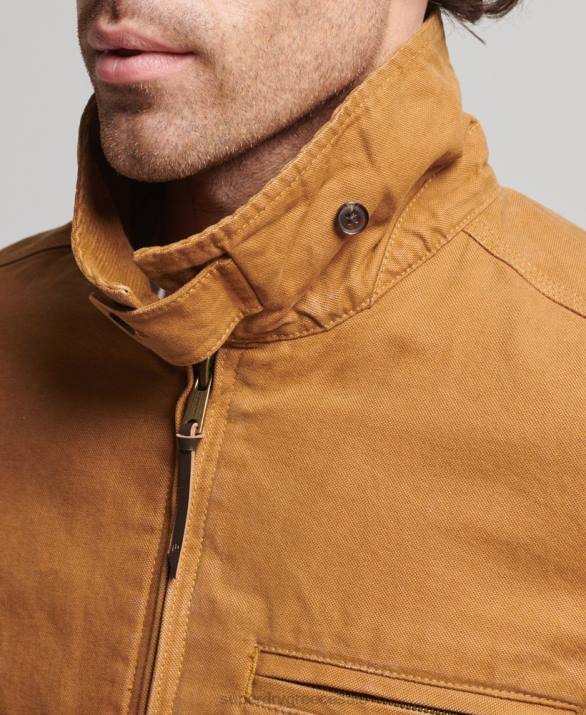vintage ράντσο τζάκετ Harrington άνδρες είδη ένδυσης καφέ Superdry L02L918