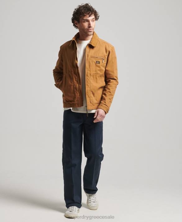 vintage ράντσο τζάκετ Harrington άνδρες είδη ένδυσης καφέ Superdry L02L918