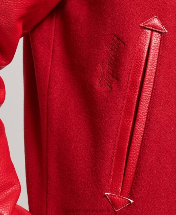 vintage κολεγιακό πανεπιστήμιο bomber jacket άνδρες είδη ένδυσης το κόκκινο Superdry L02L1013
