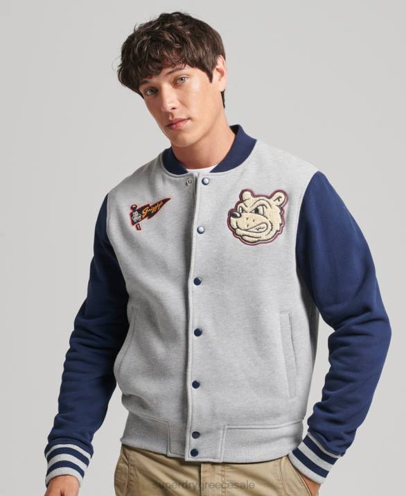 vintage κολλεγιακό bomber jacket άνδρες είδη ένδυσης ΠΟΛΕΜΙΚΟ ΝΑΥΤΙΚΟ Superdry L02L5202