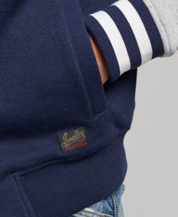 vintage κολλεγιακό bomber jacket άνδρες είδη ένδυσης ΠΟΛΕΜΙΚΟ ΝΑΥΤΙΚΟ Superdry L02L604