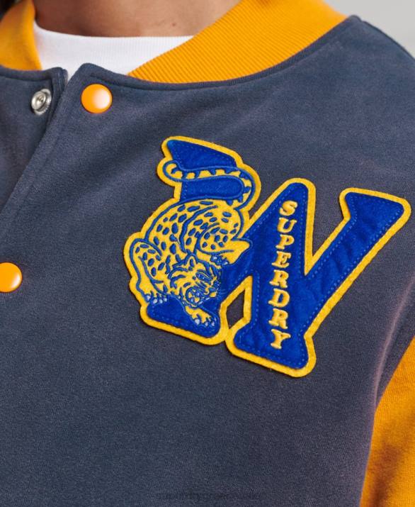vintage κολλεγιακό bomber jacket άνδρες είδη ένδυσης ΠΟΛΕΜΙΚΟ ΝΑΥΤΙΚΟ Superdry L02L806