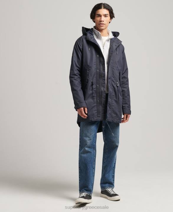 vintage στρατιωτικό fishatil parka jacket άνδρες είδη ένδυσης μπλε Superdry L02L4715