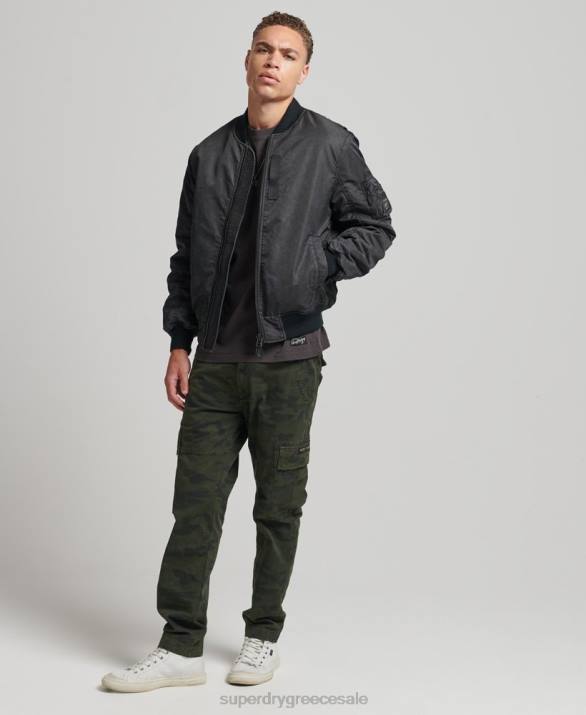 vintage ma1 bomber jacket άνδρες είδη ένδυσης σκούρο γκρι Superdry L02L4647