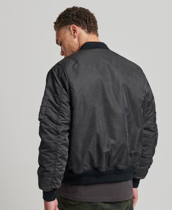 vintage ma1 bomber jacket άνδρες είδη ένδυσης σκούρο γκρι Superdry L02L4647