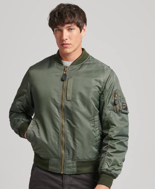 vintage ma1 bomber jacket άνδρες είδη ένδυσης πράσινος Superdry L02L4656