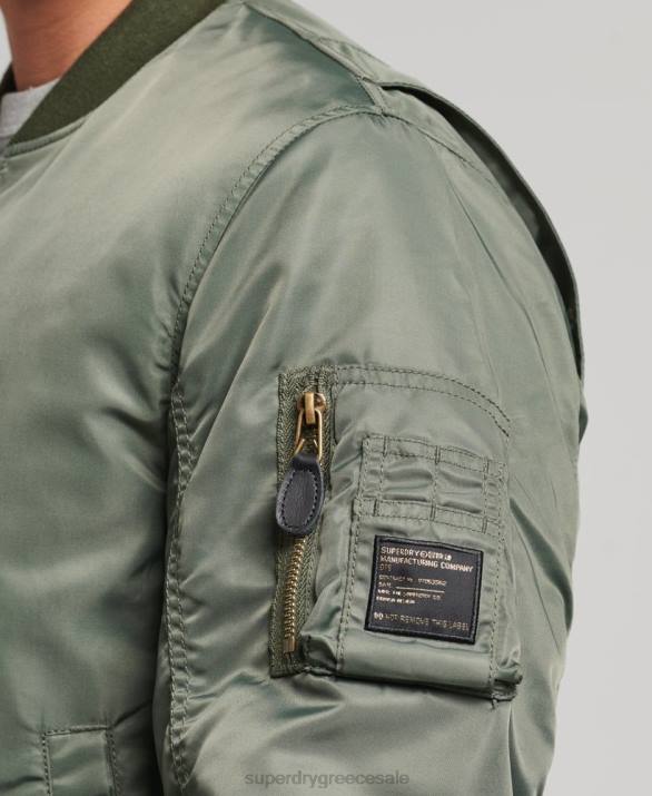 vintage ma1 bomber jacket άνδρες είδη ένδυσης πράσινος Superdry L02L4656