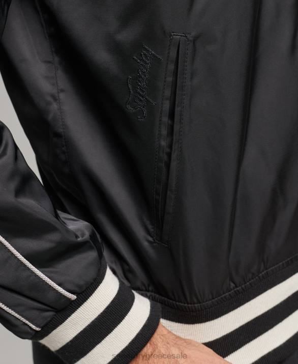 vintage τζάκετ sukajan bomber άνδρες είδη ένδυσης σκούρο γκρι Superdry L02L4459