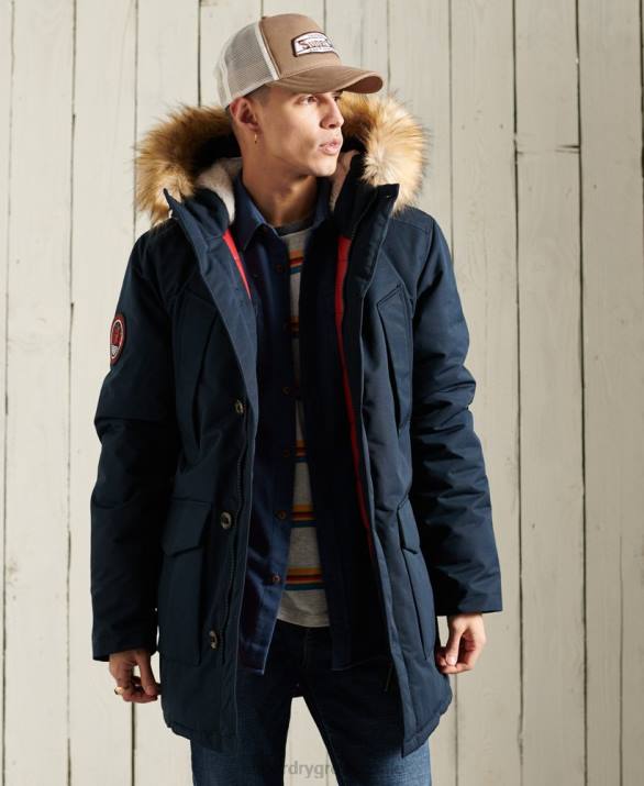 παλτό everest parka άνδρες είδη ένδυσης ΠΟΛΕΜΙΚΟ ΝΑΥΤΙΚΟ Superdry L02L1027