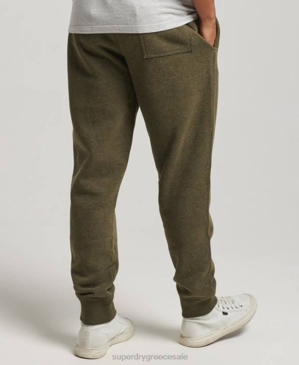 οργανικό βαμβάκι vintage λογότυπο κεντημένο joggers άνδρες είδη ένδυσης χακί Superdry L02L6372