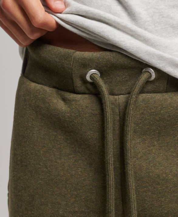 οργανικό βαμβάκι vintage λογότυπο κεντημένο joggers άνδρες είδη ένδυσης χακί Superdry L02L6372