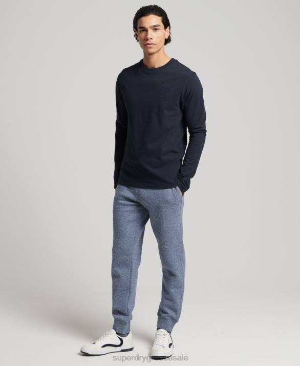 οργανικό βαμβάκι vintage λογότυπο κεντημένο joggers άνδρες είδη ένδυσης μπλε Superdry L02L6380