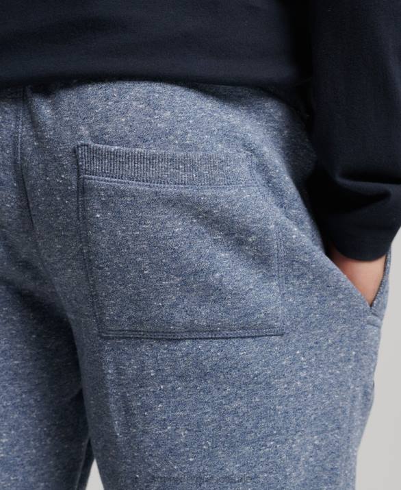 οργανικό βαμβάκι vintage λογότυπο κεντημένο joggers άνδρες είδη ένδυσης μπλε Superdry L02L6380