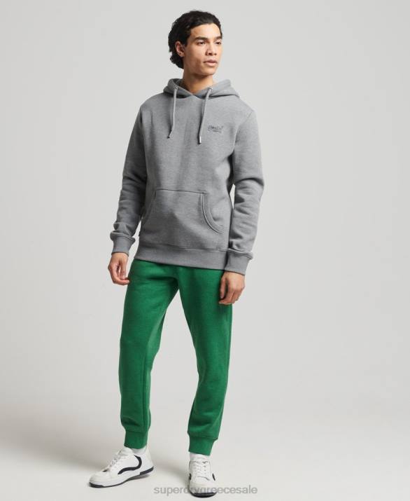 οργανικό βαμβάκι vintage λογότυπο κεντημένο joggers άνδρες είδη ένδυσης πράσινος Superdry L02L6381