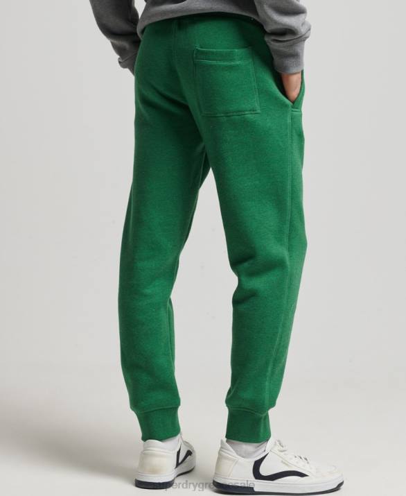 οργανικό βαμβάκι vintage λογότυπο κεντημένο joggers άνδρες είδη ένδυσης πράσινος Superdry L02L6381