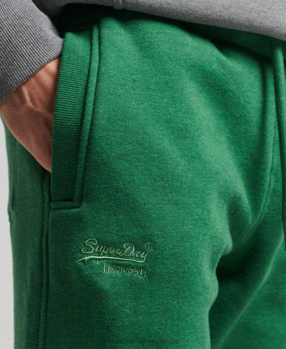 οργανικό βαμβάκι vintage λογότυπο κεντημένο joggers άνδρες είδη ένδυσης πράσινος Superdry L02L6381