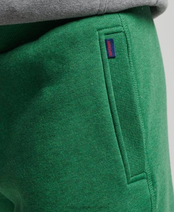 οργανικό βαμβάκι vintage λογότυπο κεντημένο joggers άνδρες είδη ένδυσης πράσινος Superdry L02L6381
