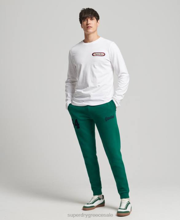 vintage λογότυπο κολεγιακό joggers άνδρες είδη ένδυσης πράσινος Superdry L02L6385