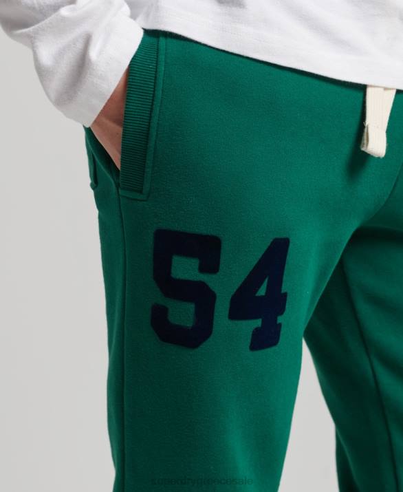 vintage λογότυπο κολεγιακό joggers άνδρες είδη ένδυσης πράσινος Superdry L02L6385