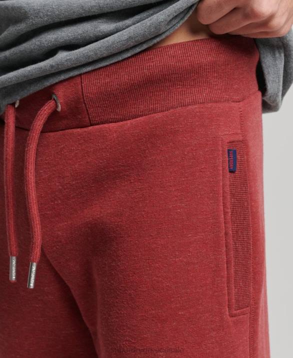 οργανικό βαμβάκι vintage λογότυπο κεντημένο joggers άνδρες είδη ένδυσης το κόκκινο Superdry L02L6387