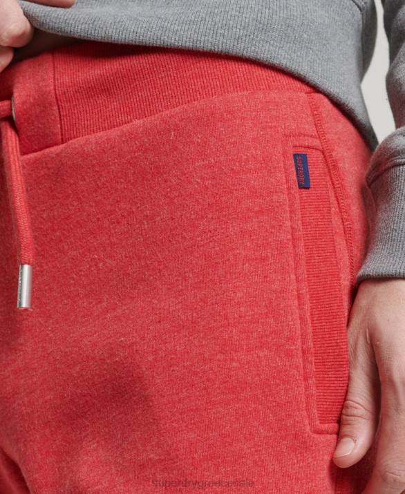 οργανικό βαμβάκι vintage λογότυπο κεντημένο joggers άνδρες είδη ένδυσης το κόκκινο Superdry L02L6388