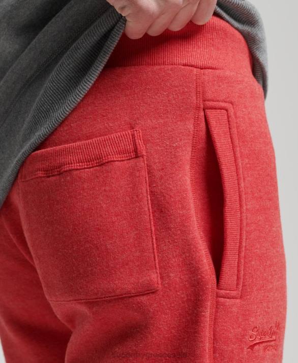 οργανικό βαμβάκι vintage λογότυπο κεντημένο joggers άνδρες είδη ένδυσης το κόκκινο Superdry L02L6388