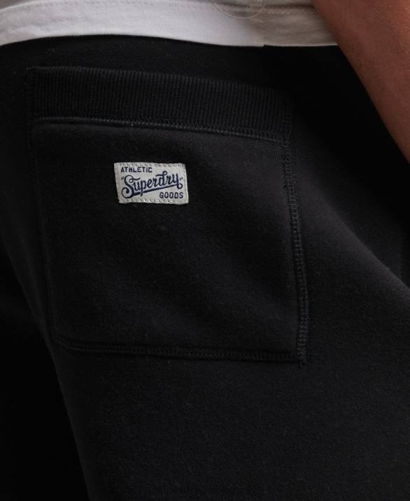 vintage λογότυπο ενδιαφέρον joggers άνδρες είδη ένδυσης μαύρος Superdry L02L6425