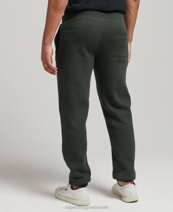 οργανικό βαμβάκι vintage λογότυπο κεντημένο joggers άνδρες είδη ένδυσης πράσινος Superdry L02L6437