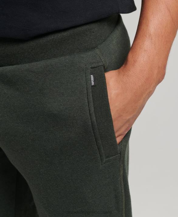 οργανικό βαμβάκι vintage λογότυπο κεντημένο joggers άνδρες είδη ένδυσης πράσινος Superdry L02L6437