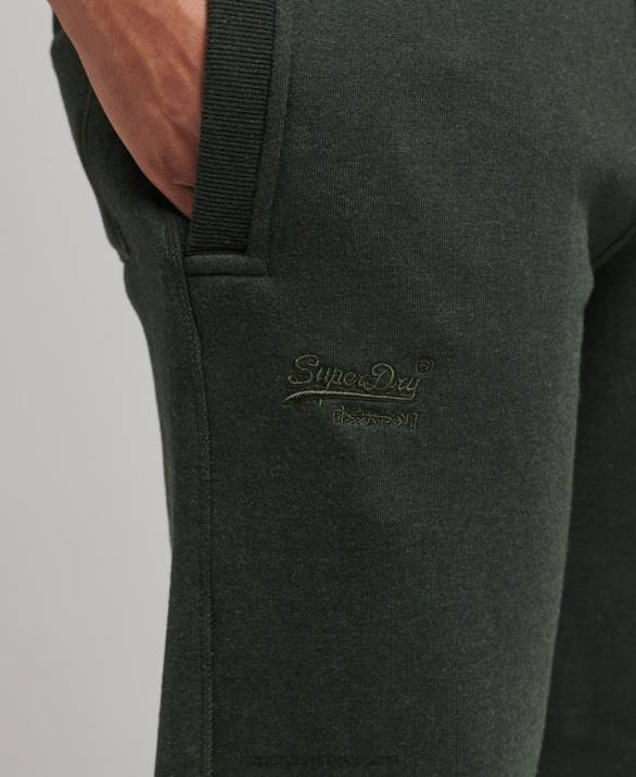 οργανικό βαμβάκι vintage λογότυπο κεντημένο joggers άνδρες είδη ένδυσης πράσινος Superdry L02L6437