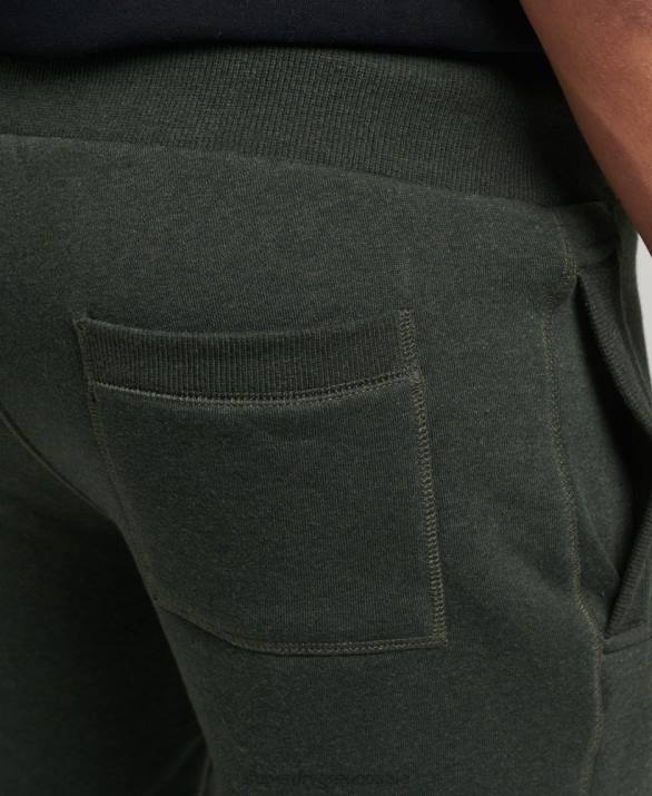 οργανικό βαμβάκι vintage λογότυπο κεντημένο joggers άνδρες είδη ένδυσης πράσινος Superdry L02L6437