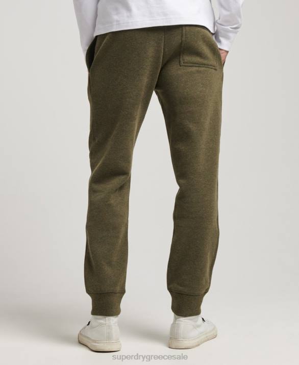 vintage λογότυπο κεντημένα joggers άνδρες είδη ένδυσης χακί Superdry L02L6468