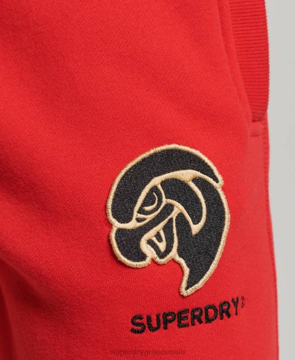 vintage κολεγιακό joggers άνδρες είδη ένδυσης το κόκκινο Superdry L02L6469