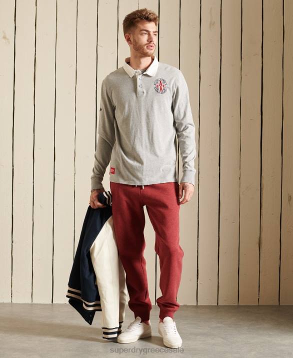 vintage λογότυπο κεντημένα joggers άνδρες είδη ένδυσης το κόκκινο Superdry L02L6482