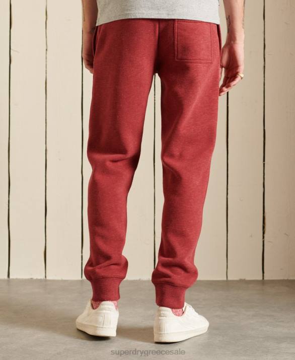 vintage λογότυπο κεντημένα joggers άνδρες είδη ένδυσης το κόκκινο Superdry L02L6482