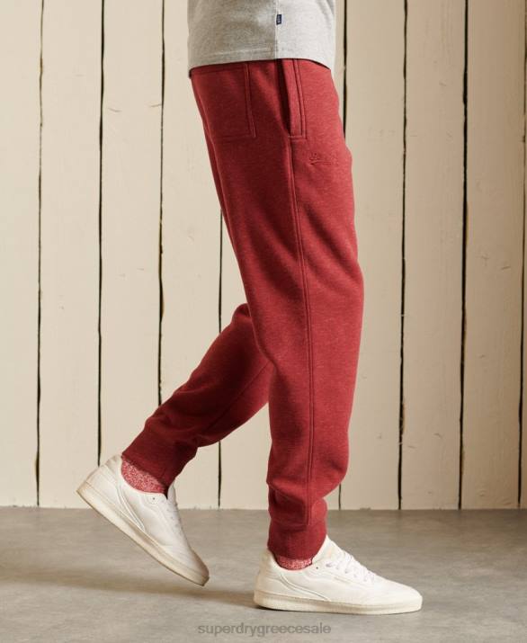 vintage λογότυπο κεντημένα joggers άνδρες είδη ένδυσης το κόκκινο Superdry L02L6482