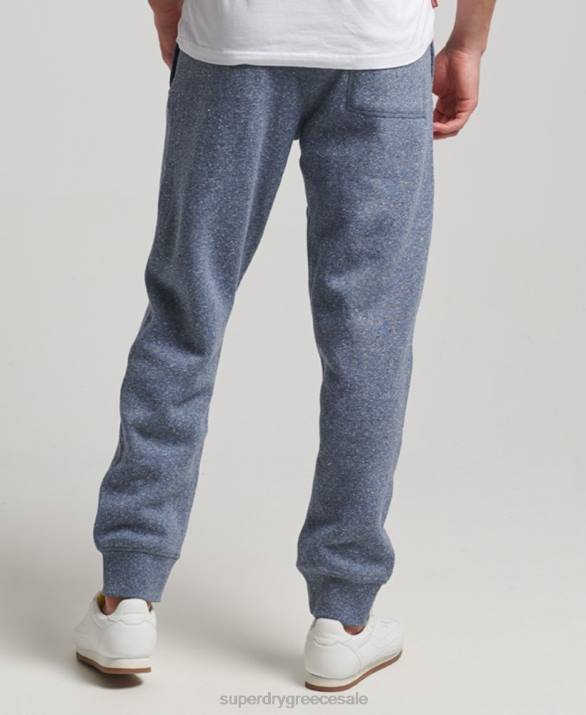 vintage λογότυπο κεντημένα joggers άνδρες είδη ένδυσης μπλε Superdry L02L6484