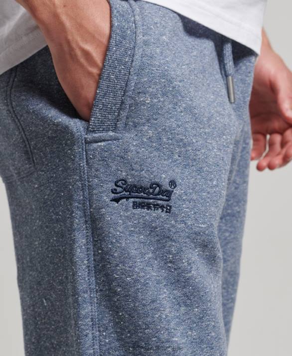 vintage λογότυπο κεντημένα joggers άνδρες είδη ένδυσης μπλε Superdry L02L6484