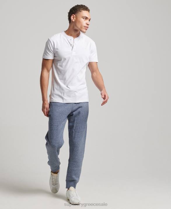 vintage λογότυπο κεντημένα joggers άνδρες είδη ένδυσης μπλε Superdry L02L6484