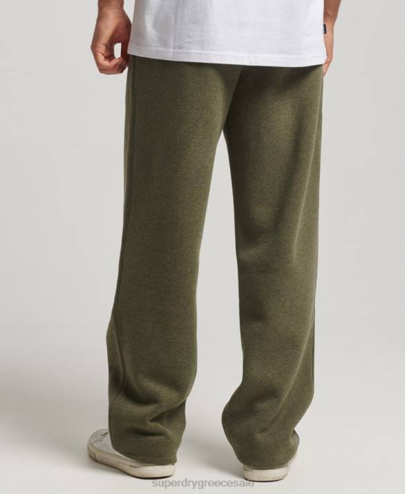 οργανικό βαμβάκι vintage λογότυπο ευθεία joggers άνδρες είδη ένδυσης πράσινος Superdry L02L80