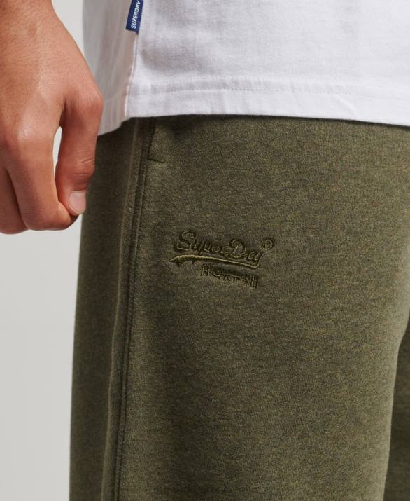 οργανικό βαμβάκι vintage λογότυπο ευθεία joggers άνδρες είδη ένδυσης πράσινος Superdry L02L80