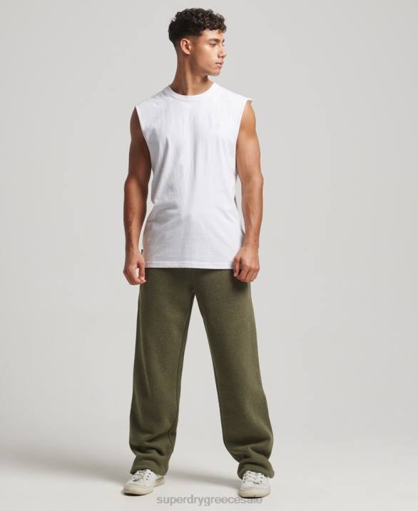 οργανικό βαμβάκι vintage λογότυπο ευθεία joggers άνδρες είδη ένδυσης πράσινος Superdry L02L80