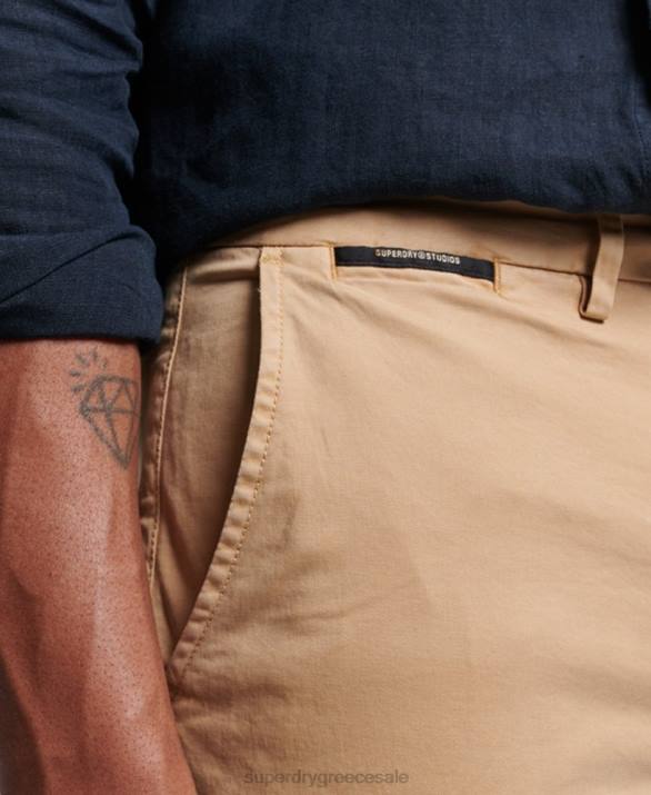 σορτς chino core άνδρες είδη ένδυσης μπεζ Superdry L02L245